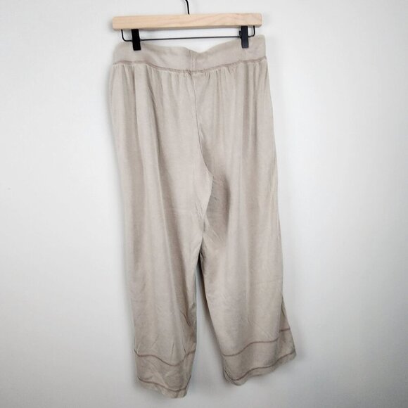 Koolaburra by UGG sz M wide leg cropped pants light brown tan - Picture 6 of 14